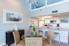 Dining room and kitchen